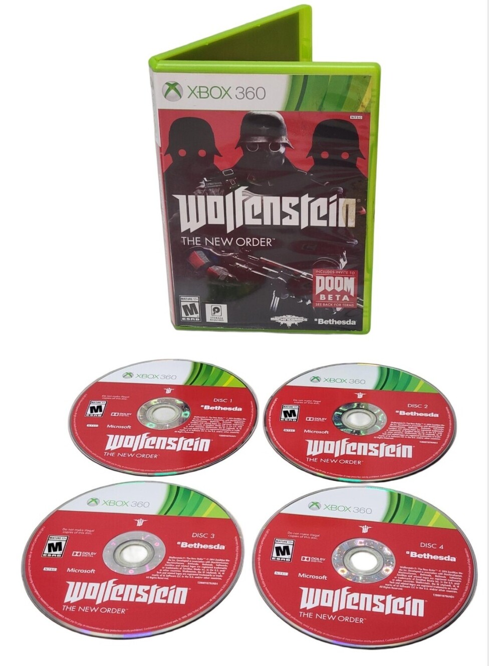 Wolfenstein: The New Order (Microsoft Xbox 360) Complete CIB w/ Manual